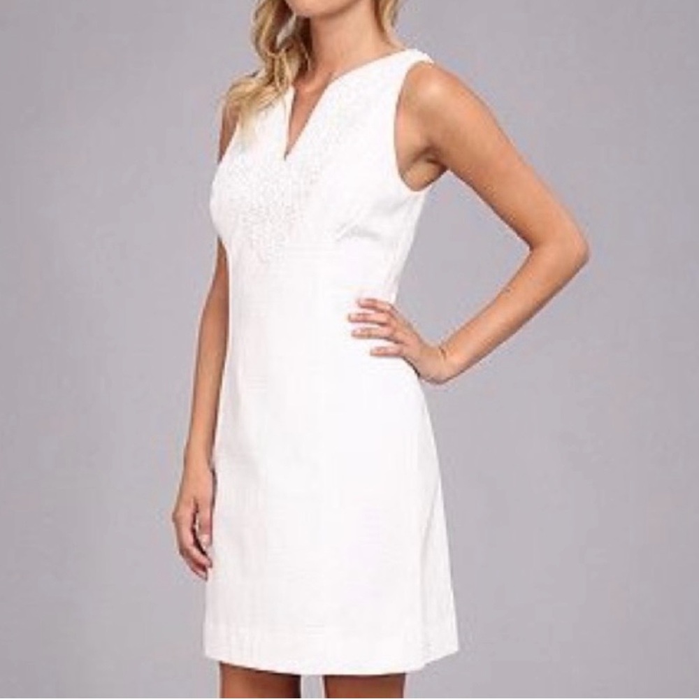 White Sleeveless Dress Lilly Pulitzer